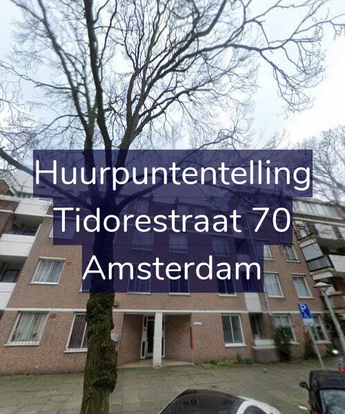 Foto gevel Huurpuntentelling voor Tidorestraat 70, Amsterdam