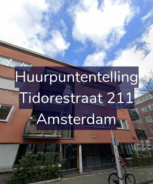Foto gevel Huurpuntentelling voor Tidorestraat 211, Amsterdam
