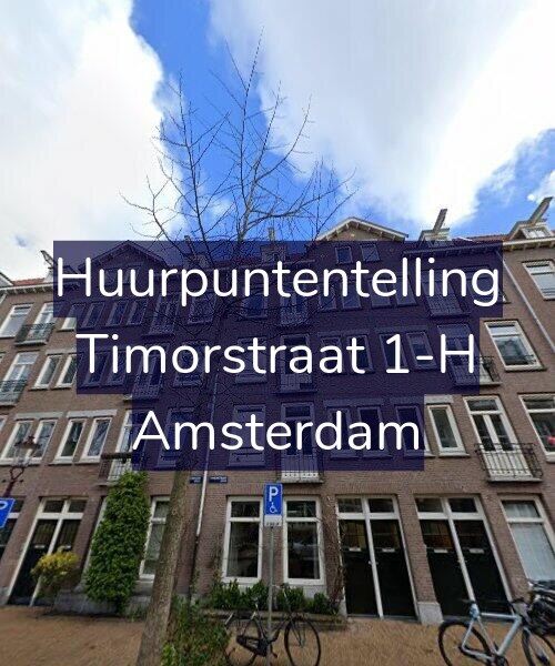 Foto gevel Huurpuntentelling voor Timorstraat 1-H, Amsterdam