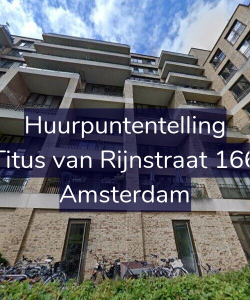 Foto gevel Huurpuntentelling voor Titus van Rijnstraat 166, Amsterdam