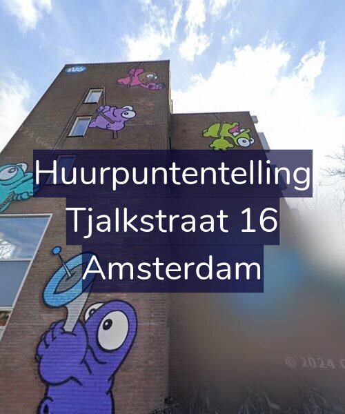 Foto gevel Huurpuntentelling voor Tjalkstraat 16, Amsterdam