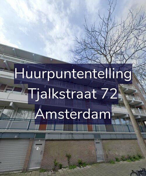 Foto gevel Huurpuntentelling voor Tjalkstraat 72, Amsterdam