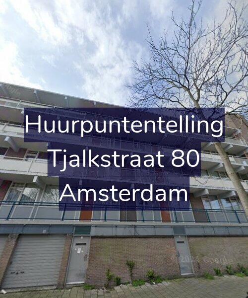 Foto gevel Huurpuntentelling voor Tjalkstraat 80, Amsterdam