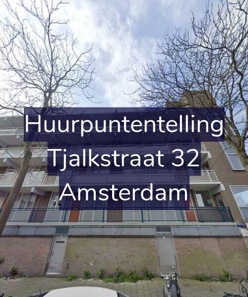 Foto gevel Huurpuntentelling voor Tjalkstraat 32, Amsterdam