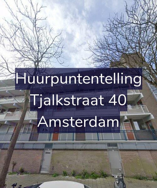 Foto gevel Huurpuntentelling voor Tjalkstraat 40, Amsterdam