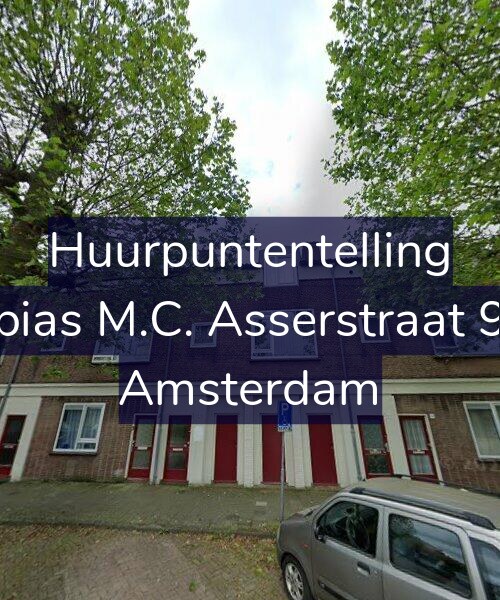 Foto gevel Huurpuntentelling voor Tobias M.C. Asserstraat 9-H, Amsterdam