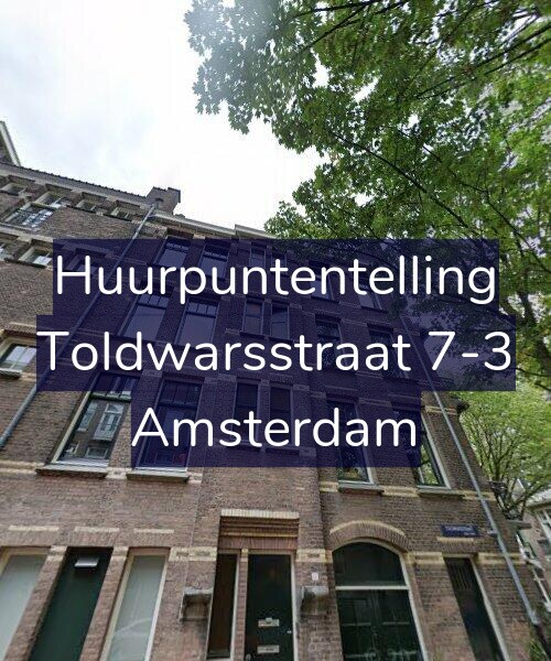 Foto gevel Huurpuntentelling voor Toldwarsstraat 7-3, Amsterdam