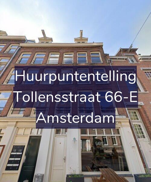 Foto gevel Huurpuntentelling voor Tollensstraat 66-E, Amsterdam