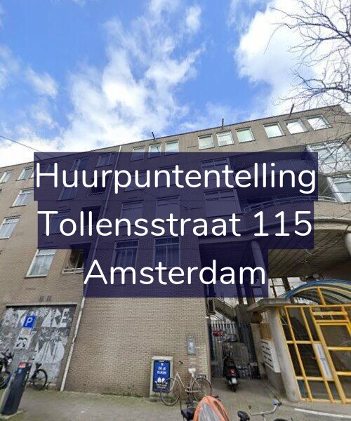 Foto gevel Huurpuntentelling voor Tollensstraat 115, Amsterdam