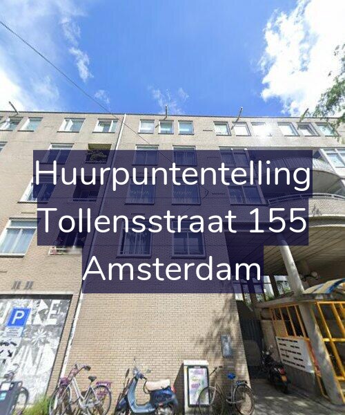Foto gevel Huurpuntentelling voor Tollensstraat 155, Amsterdam
