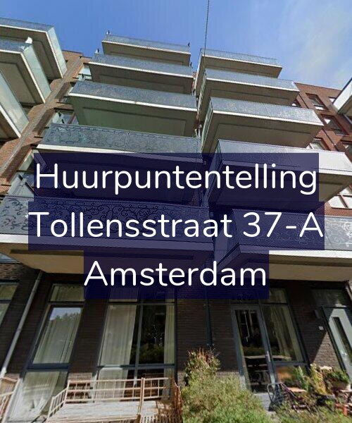 Foto gevel Huurpuntentelling voor Tollensstraat 37-A, Amsterdam