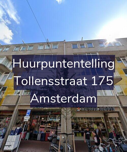 Foto gevel Huurpuntentelling voor Tollensstraat 175, Amsterdam