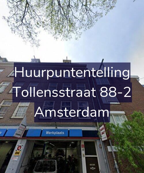 Foto gevel Huurpuntentelling voor Tollensstraat 88-2, Amsterdam