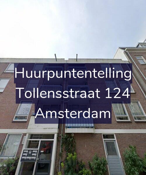 Foto gevel Huurpuntentelling voor Tollensstraat 124, Amsterdam