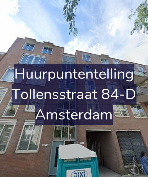 Foto gevel Huurpuntentelling voor Tollensstraat 84-D, Amsterdam