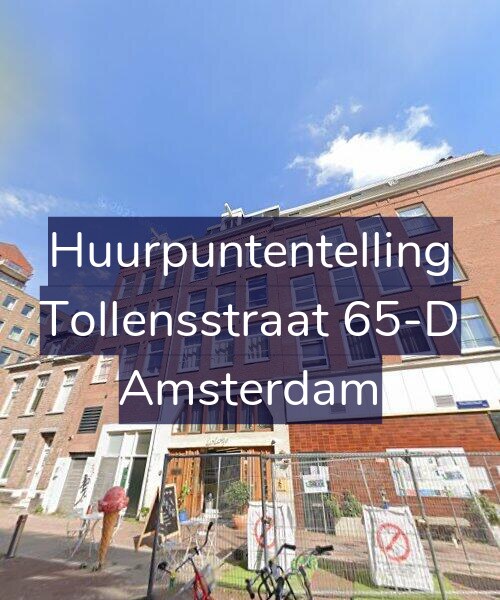 Foto gevel Huurpuntentelling voor Tollensstraat 65-D, Amsterdam