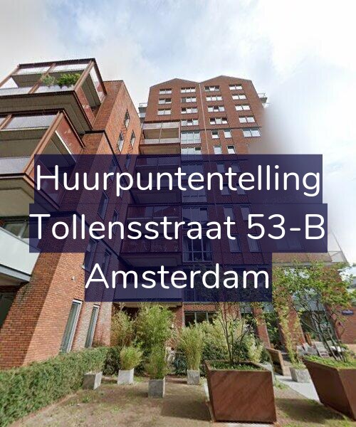 Foto gevel Huurpuntentelling voor Tollensstraat 53-B, Amsterdam