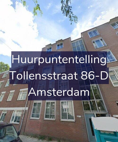 Foto gevel Huurpuntentelling voor Tollensstraat 86-D, Amsterdam