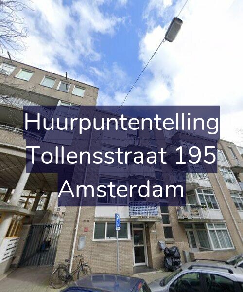 Foto gevel Huurpuntentelling voor Tollensstraat 195, Amsterdam