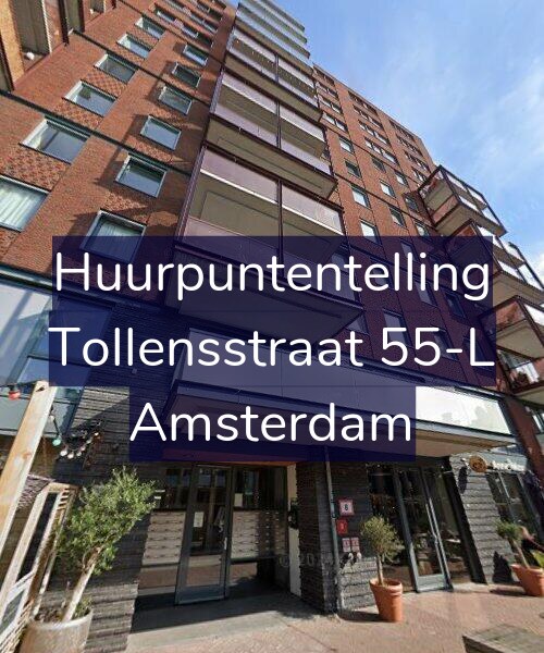 Foto gevel Huurpuntentelling voor Tollensstraat 55-L, Amsterdam