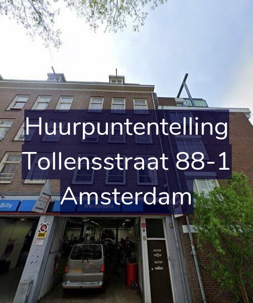 Foto gevel Huurpuntentelling voor Tollensstraat 88-1, Amsterdam