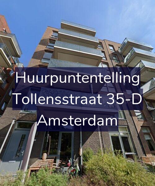 Foto gevel Huurpuntentelling voor Tollensstraat 35-D, Amsterdam