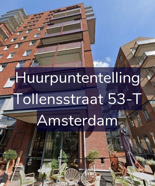 Foto gevel Huurpuntentelling voor Tollensstraat 53-T, Amsterdam