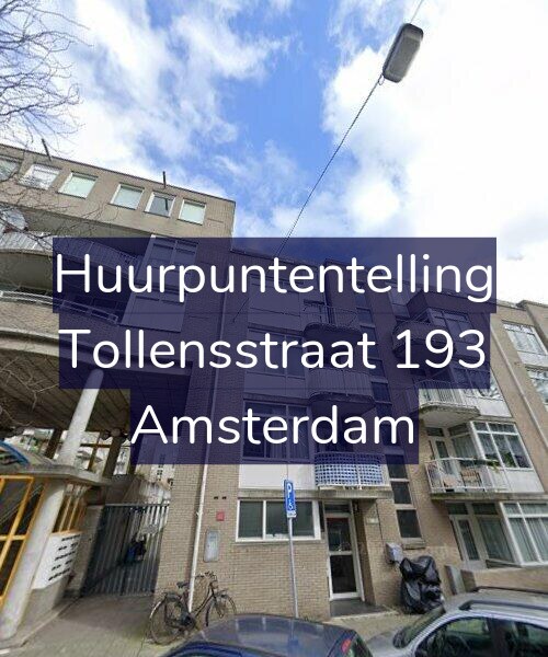 Foto gevel Huurpuntentelling voor Tollensstraat 193, Amsterdam