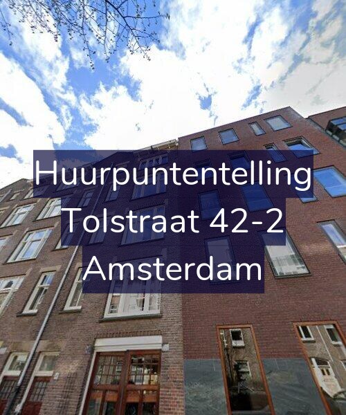 Foto gevel Huurpuntentelling voor Tolstraat 42-2, Amsterdam