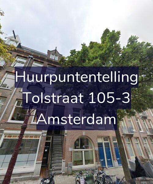 Foto gevel Huurpuntentelling voor Tolstraat 105-3, Amsterdam