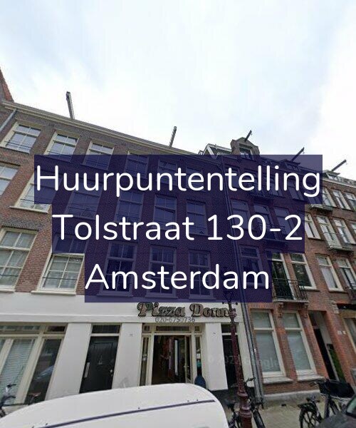 Foto gevel Huurpuntentelling voor Tolstraat 130-2, Amsterdam