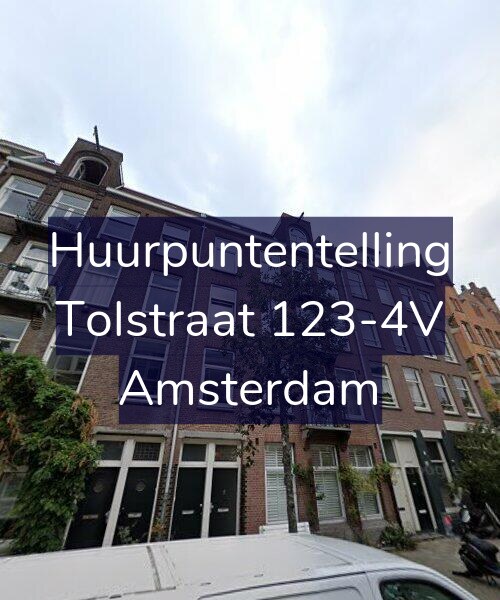 Foto gevel Huurpuntentelling voor Tolstraat 123-4V, Amsterdam