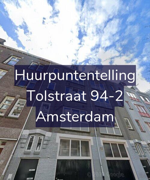Foto gevel Huurpuntentelling voor Tolstraat 94-2, Amsterdam