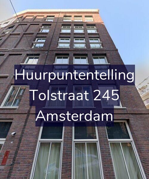 Foto gevel Huurpuntentelling voor Tolstraat 245, Amsterdam