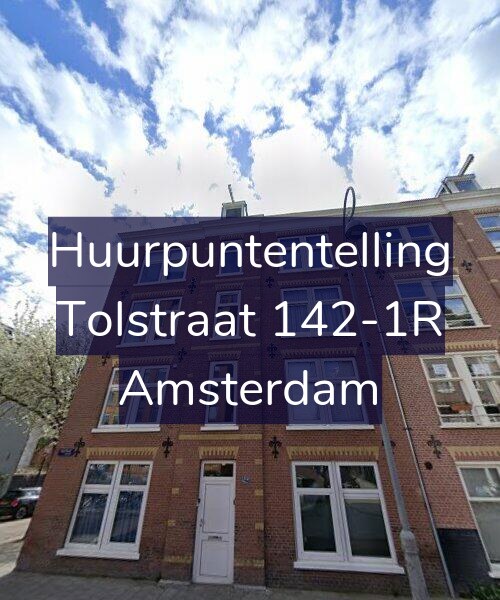 Foto gevel Huurpuntentelling voor Tolstraat 142-1R, Amsterdam