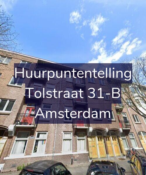 Foto gevel Huurpuntentelling voor Tolstraat 31-B, Amsterdam