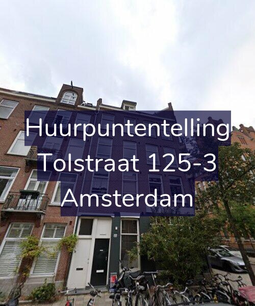 Foto gevel Huurpuntentelling voor Tolstraat 125-3, Amsterdam