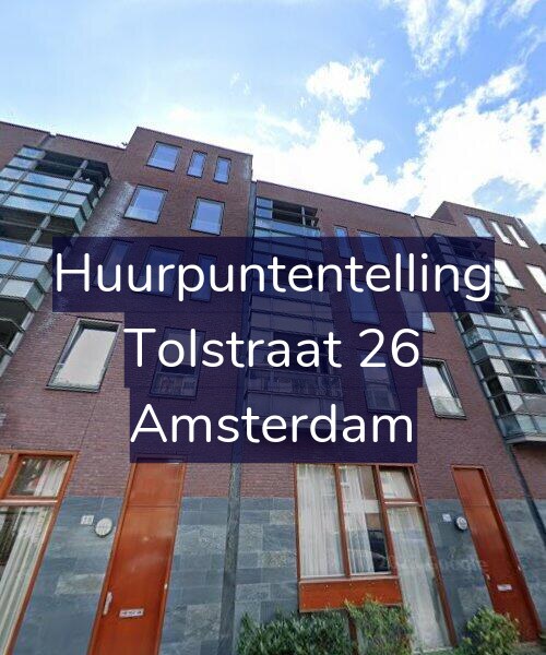 Foto gevel Huurpuntentelling voor Tolstraat 26, Amsterdam