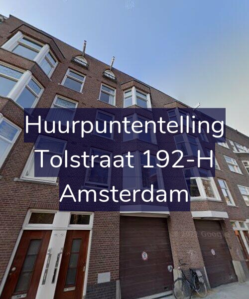 Foto gevel Huurpuntentelling voor Tolstraat 192-H, Amsterdam