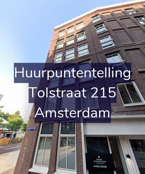 Foto gevel Huurpuntentelling voor Tolstraat 215, Amsterdam