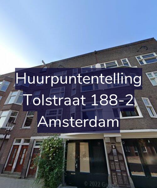 Foto gevel Huurpuntentelling voor Tolstraat 188-2, Amsterdam