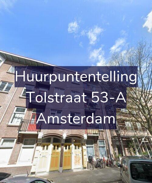 Foto gevel Huurpuntentelling voor Tolstraat 53-A, Amsterdam