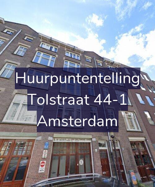Foto gevel Huurpuntentelling voor Tolstraat 44-1, Amsterdam