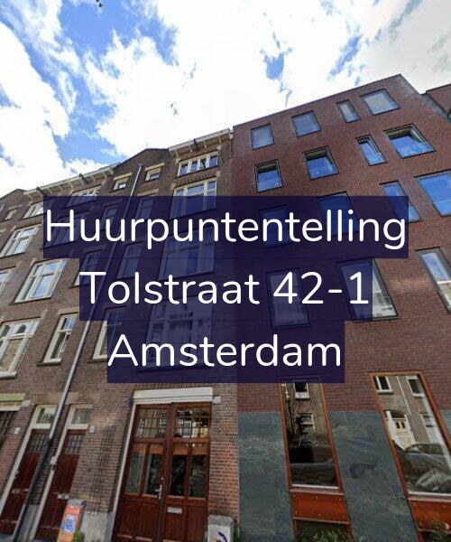Foto gevel Huurpuntentelling voor Tolstraat 42-1, Amsterdam