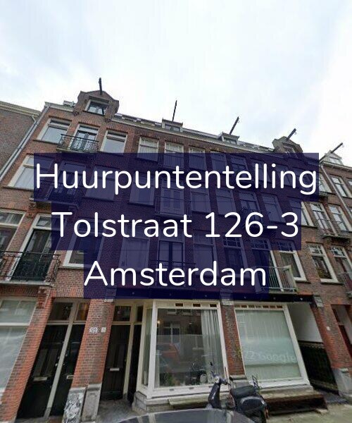 Foto gevel Huurpuntentelling voor Tolstraat 126-3, Amsterdam