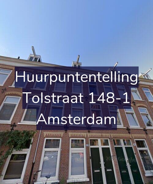 Foto gevel Huurpuntentelling voor Tolstraat 148-1, Amsterdam