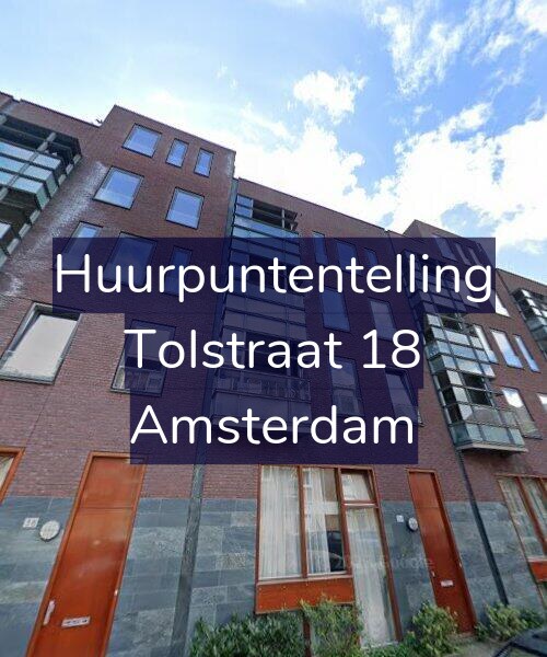 Foto gevel Huurpuntentelling voor Tolstraat 18, Amsterdam