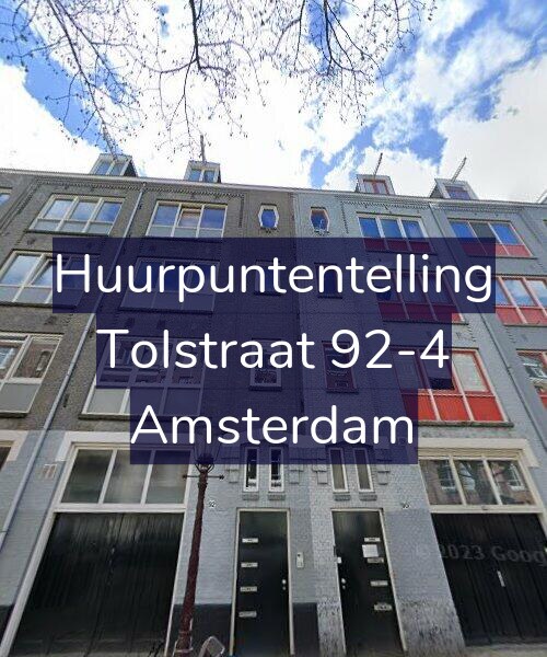 Foto gevel Huurpuntentelling voor Tolstraat 92-4, Amsterdam