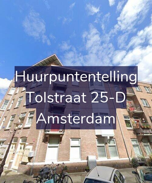 Foto gevel Huurpuntentelling voor Tolstraat 25-D, Amsterdam