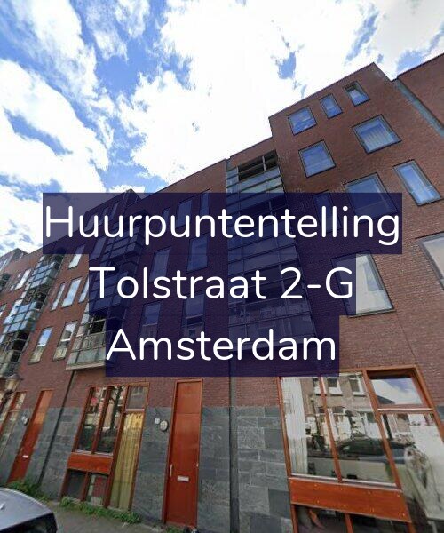 Foto gevel Huurpuntentelling voor Tolstraat 2-G, Amsterdam